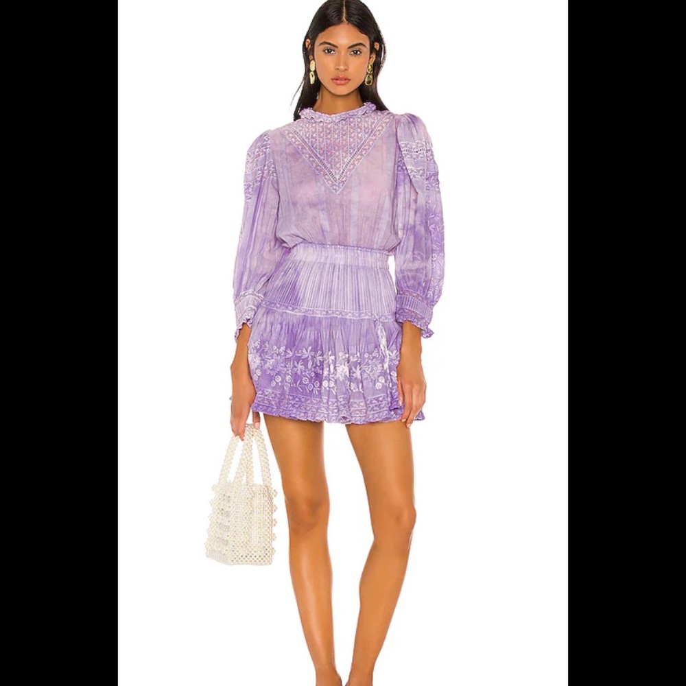 LoveShackFancy Viola Dress in Lavender